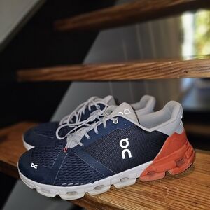 ON Men's Athletic Shoes - Dark Blue and Orange